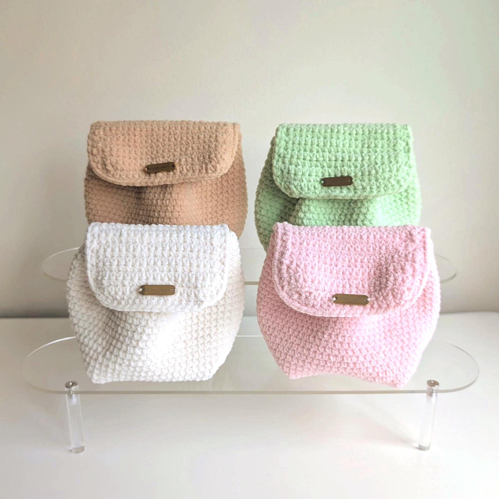 The Petal Pouch - Handmade Crochet Jewelry Pouch Makeup Bag Accessory